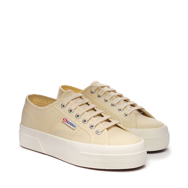 Superga 2740 Beige Platform Sneakers - Women's USA | US2475152